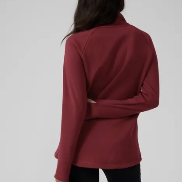 NWT Athleta Cozy Karma Asym Pullover - Picture 3 of 9